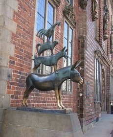 Stadtmusikanten, M�rchen, Statue, Figur, Kunst, Sehensw�rdigkeit