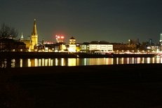 D�sseldorf, Abend, Stadt