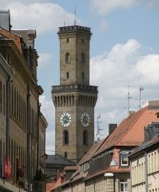 Rathaus F�rth, Stadt, Uhr