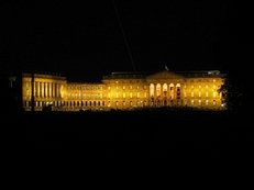 Schloss, Wilhelmsh�he, Nacht
