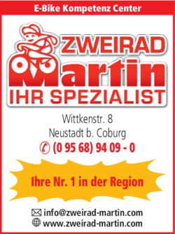 Zweirad Martin Ihr Spezialist 96465 Neustadt Adresse Telefon