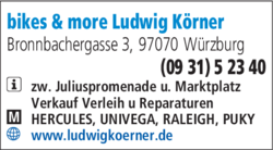 Bikes More Ludwig Korner 97070 Wurzburg Altstadt
