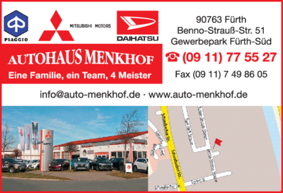 Mitsubishi Autohaus Menkhof 90763 Furth Sudstadt Offnungszeiten Adresse Telefon