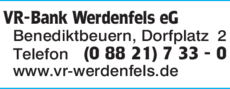 Vr Bank Werdenfels Eg Geschaftsstelle In Benediktbeuern In Das