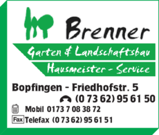 Brenner, Garten- u. Landschaftsbau in Bopfingen ⇒ in Das Örtliche