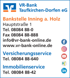 Vr Bank Taufkirchen Dorfen Eg In Inning In Das Ortliche