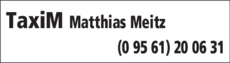 Anzeige TaxiM Matthias Meitz