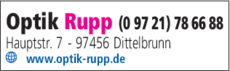Anzeige Optik Rupp