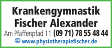 Anzeige Krankengymnastik Fischer