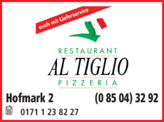 Anzeige Restaurant Pizzeria Al Tiglio
