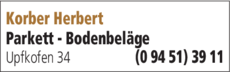 Anzeige Korber Herbert