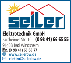 Anzeige Elektrotechnik Seiler GmbH