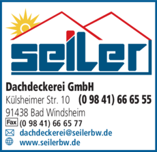 Anzeige Dachdeckerei Seiler GmbH