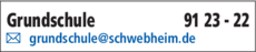 Anzeige Grundschule