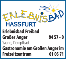 Anzeige Erlebnisbad Freibad