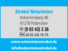 Anzeige Strobel Natursteine