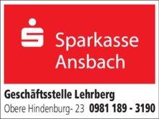 Anzeige Sparkasse Ansbach