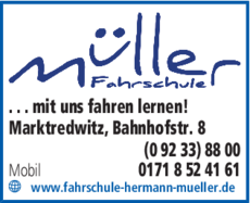 Anzeige Fahrschule Müller