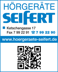 Anzeige Hörgeräte Seifert GmbH
