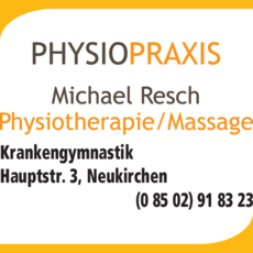 Anzeige Krankengymnastik Physiopraxis Resch Michael