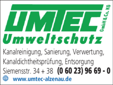 Anzeige Abfluß UMTEC GmbH & Co. KG