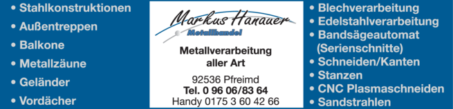 Anzeige Hanauer Metallhandel