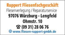 Anzeige RUPPERT GMBH