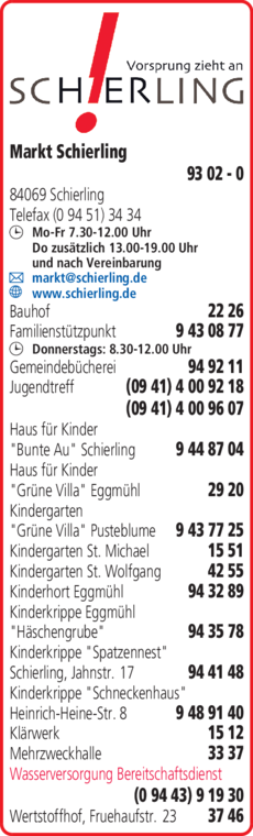 Anzeige Markt Schierling