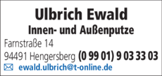 Anzeige Ulbrich Ewald
