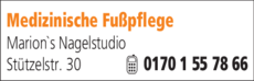 Anzeige Nagelstudio Marions Nagelstudio