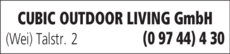 Anzeige CUBIC OUTDOOR LIVING GmbH