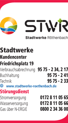 Anzeige Stadtwerke