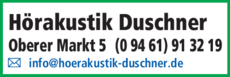 Anzeige Hörakustik Duschner UG & Co. KG