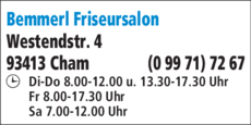 Anzeige Bemmerl Friseursalon