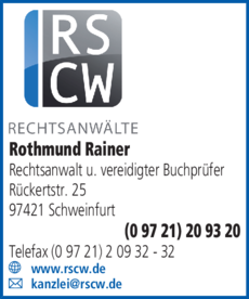 Anzeige Rothmund Rainer