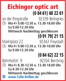 Anzeige Eichinger optic art