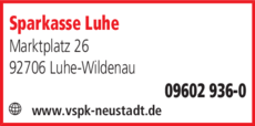 Anzeige Sparkasse Luhe