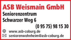Anzeige ASB Weismain GmbH