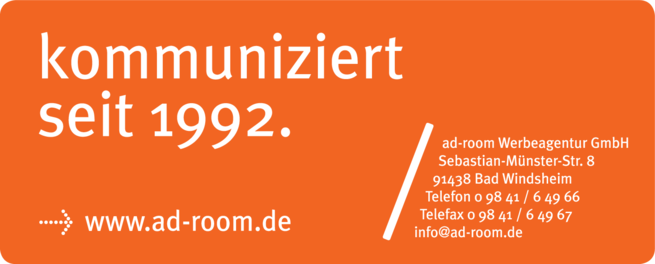 Anzeige Werbeagentur Ad-room GmbH
