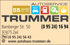 Anzeige Autoservice Trummer