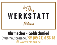 Anzeige Kolanus Juwelier Werkstatt