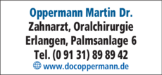 Anzeige Oppermann Martin Dr.