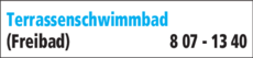 Anzeige Terrassenschwimmbad