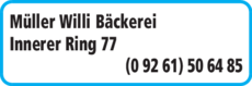 Anzeige Müller Willi