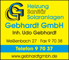 Anzeige Gebhardt GmbH