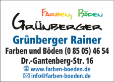 Farben Boden Grunberger Buchlberg Offnungszeiten Telefon Adresse