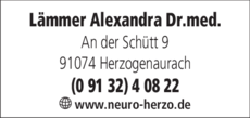 Anzeige Lämmer Alexandra Dr.med.