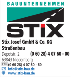 Anzeige Stix Josef GmbH & Co. KG