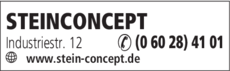 Anzeige STEINCONCEPT
