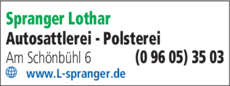 Anzeige Spranger Lothar